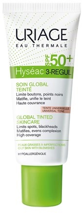 Тональний універсальний догляд - Uriage Hyséac 3-Regul Global Tinted Skincare SPF50 — фото N2