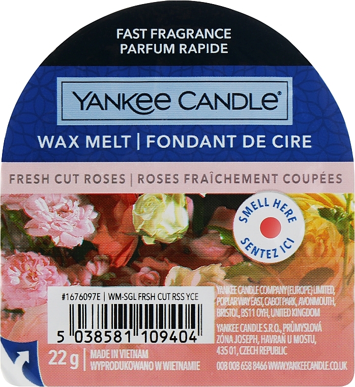 Ароматический воск - Yankee Candle Fresh Cut Roses Wax Melt — фото N1