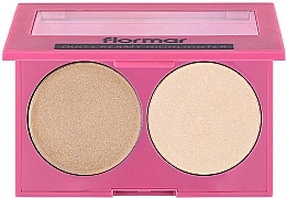 Духи, Парфюмерия, косметика Хайлайтер - Flormar Duo Creamy Highlighter