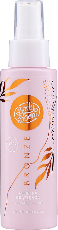 Натуральний бронзувальний спрей для обличчя й тіла - Body Boom Bronzing Body Mist — фото N2