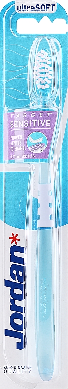 Зубная щетка для чувствительных зубов и десен, ультрамягкая, голубая - Jordan Target Sensitive