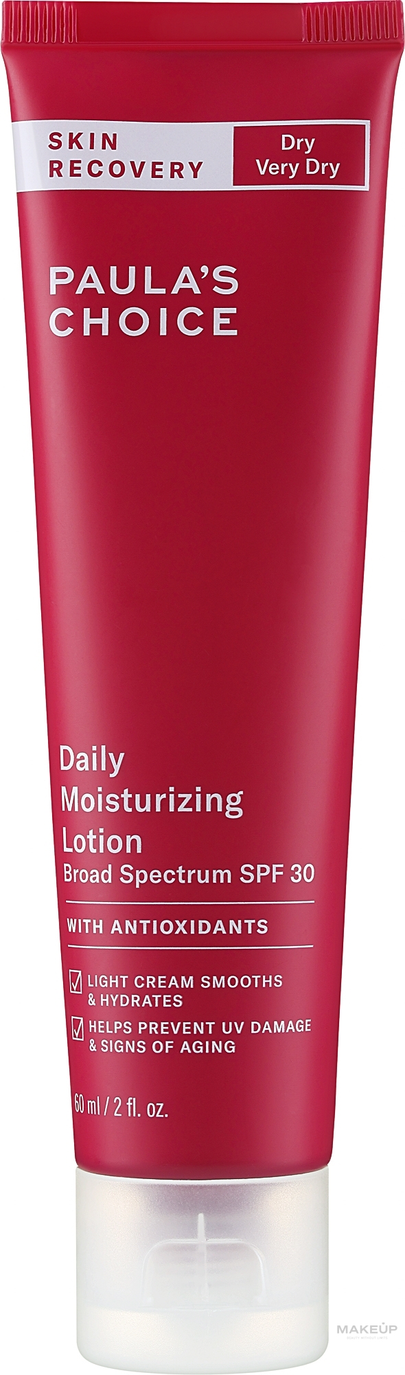 Увлажняющий крем для лица с SPF30 - Paula's Choice Skin Recovery Daily Moisturizing Lotion SPF30 — фото 60ml