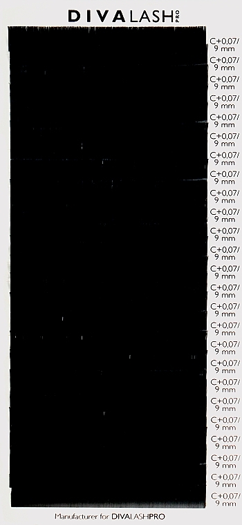 Ресницы для наращивания С+ 0.07 (9 мм), 25 линий - Divalashpro — фото N1