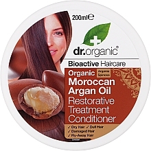 Парфумерія, косметика Відновлювальний кондиціонер з марокканською аргановою олією - Dr. Organic Bioactive Haircare Moroccan Argan Oil Restorative Treatment Conditioner