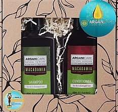 Набор - Arganicare Macadamia (shm/400ml + cond/400ml) — фото N1