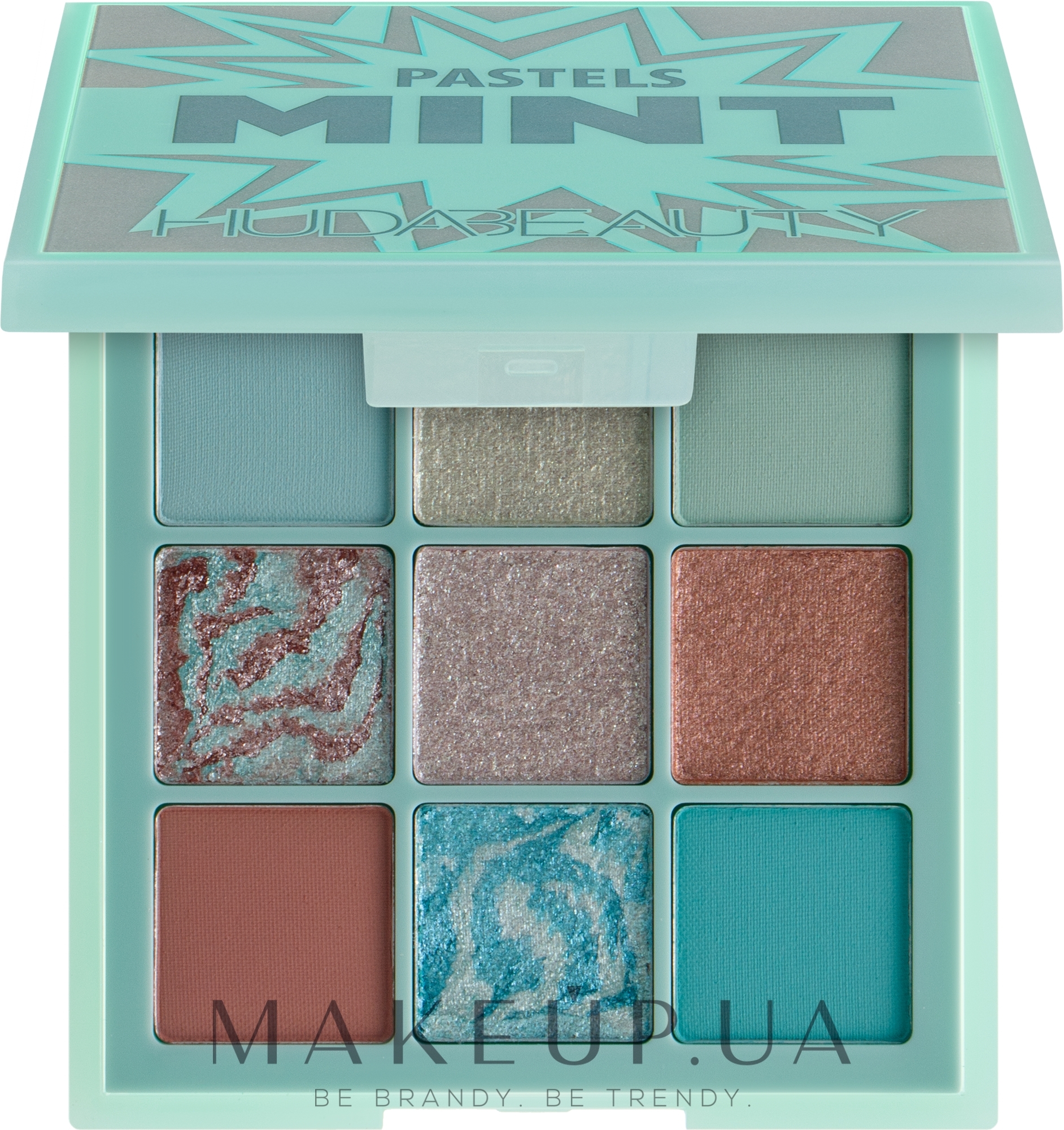 Палетка тіней для повік - Huda Beauty Pastel Obsessions — фото Mint