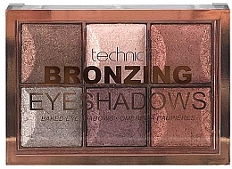 Духи, Парфюмерия, косметика Палетка теней для глаз - Technic Cosmetics Baked­ Eyeshadow Bronzing Palette