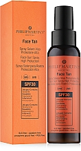 Парфумерія, косметика Сонцезахисний спрей для обличчя - Philip Martin's Face Tan SPF 30