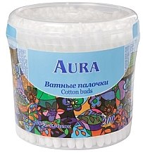 Духи, Парфюмерия, косметика Ватные палочки в стакане, 200 шт. - Aura Beauty Cotton Bads