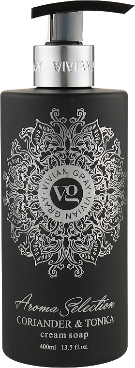 Жидкое крем-мыло - Vivian Gray Aroma Selection Coriander & Tonka Cream Soap — фото N1