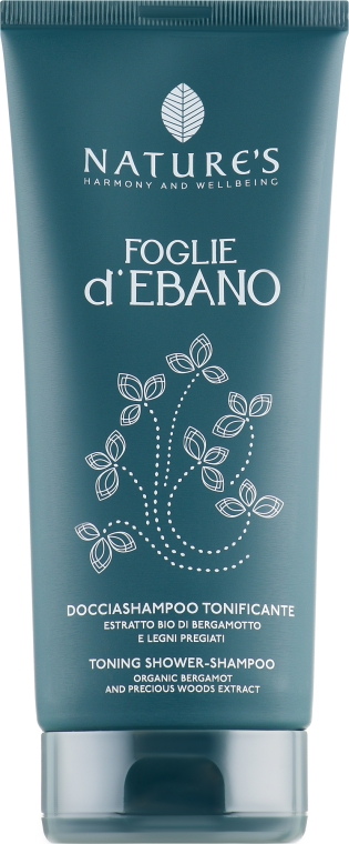 Тонизирующий шампунь-гель для душа - Nature's Foglie d'Ebano Toning Shower-Shampoo — фото N2