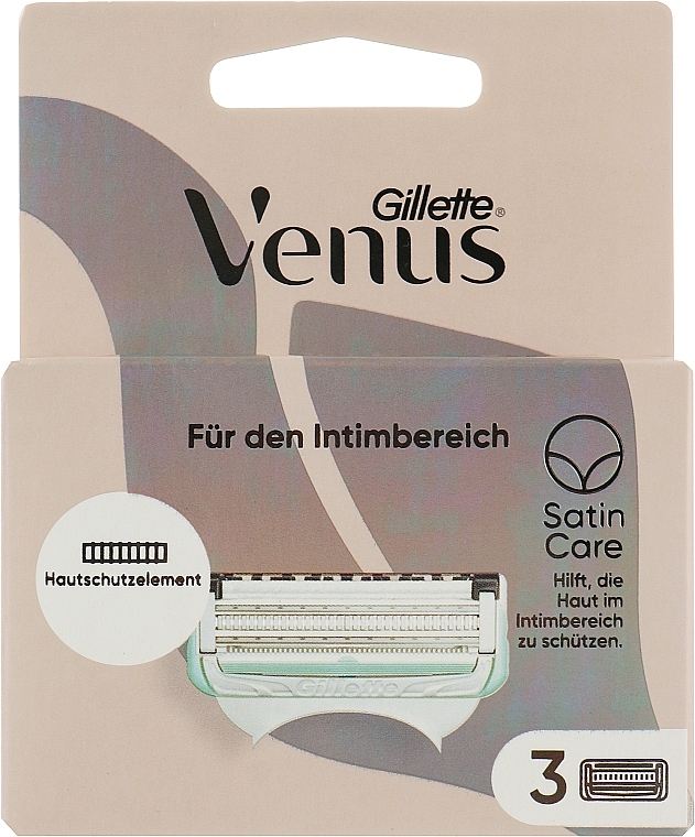 Сменные кассеты для бритья интимной зоны, 3 шт. - Gillette Venus  — фото N1