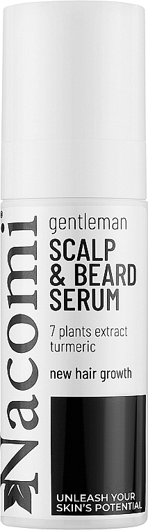 Лосьйон для шкіри голови та бороди, для чоловіків - Nacomi Gentelman Scalp And Beard Lotion — фото N1