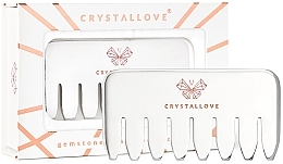 Гребінь для масажу шкіри голови й тіла з іржостійкої сталі - Crystallove Cryo Ice Comb — фото N1