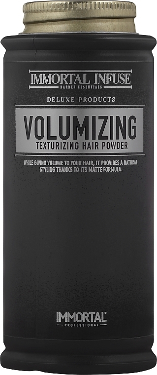 Порошковый воск для укладки, черный - Immortal Infuse Volume-Styling Powder Wax — фото N1