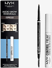 Духи, Парфюмерия, косметика Набор для макияжа непослушных бровей - NYX Professional Makeup Micro Brow Essentials (pencil/0.09g + gel/9g)