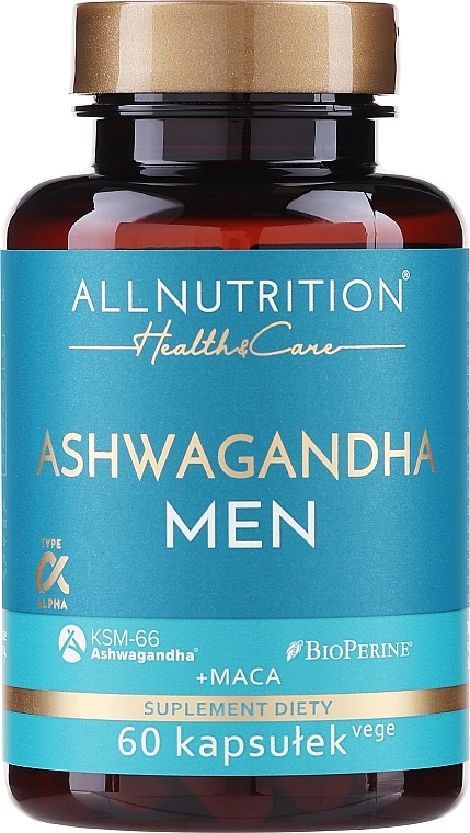 Пищевая добавка "Ашваганда" для мужчин - Allnutrition Health & Care Ashwagandha Men Suplement Diety — фото N1