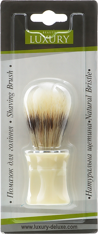 Помазок для бритья с ворсом барсука, PB-02 - Beauty LUXURY