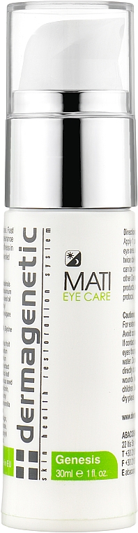 Крем-гель для шкіри навколо очей - Dermagenetic Genesis Mati Eye Serum — фото N1