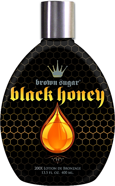 Крем для загара в солярии на основе маточного молочка, 200 бронзантов, быстрый темный загар - Brown Sugar Black Honey 200x
