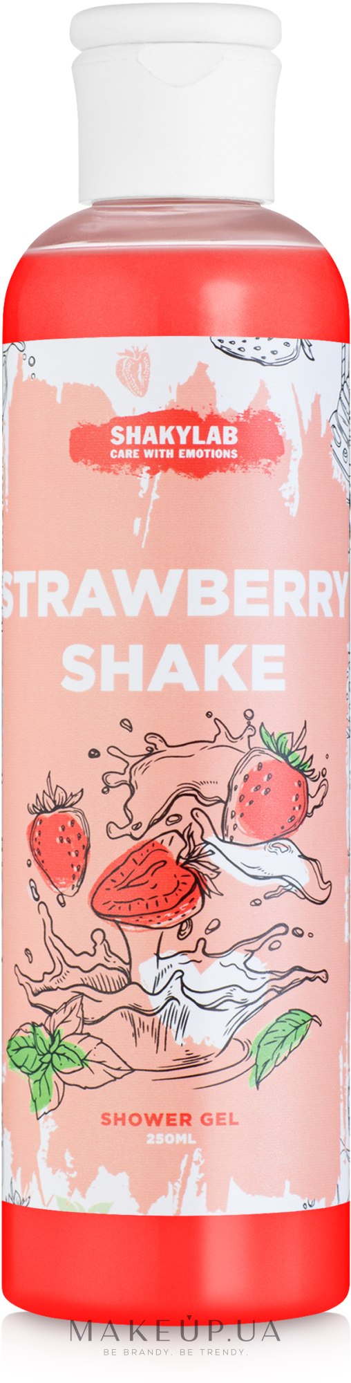 Гель для душу "Strawberry Shake" - SHAKYLAB Natural Shower & Bath Gel — фото 250ml