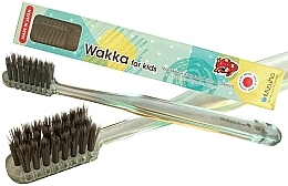 Зубная щетка для детей до 6 лет, мягкая, зеленая - Mizuha Wakka For Kids Toothbrush — фото N4