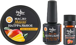 Парфумерія, косметика Набір для шкіри і нігтів "Манго та грейпфрут" - Mayur (oil/50ml + oil/15ml + oil/5ml)