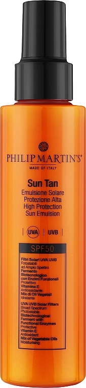 Солнцезащитная эмульсия - Philip Martin's Sun Tan SPF50 — фото N1