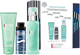 Духи, Парфюмерия, косметика Набор - Biotherm Aquapower (gel/75ml + sh/foam/50ml + sh/gel/75ml)