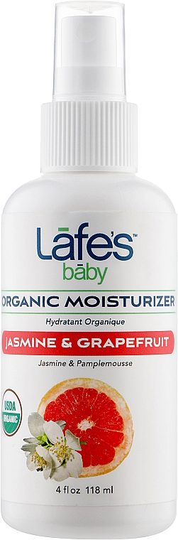 Органическое увлажняющее масло "Жасмин и Грейпфрут" - Lafe's Baby Organic Moisturizer — фото N1