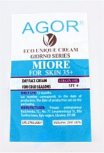 Крем денний для шкіри обличчя - Agor Giorno Miore Day Face Cream (пробник) — фото N1