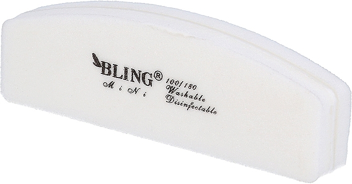 Пилочка для нігтів, біла, 100/180 - Bling Moon Mini — фото N2