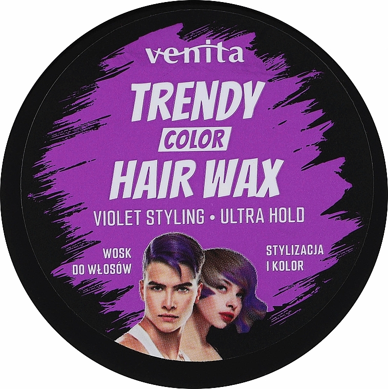 Цветной воск для волос - Venita Trendy Color Hair Wax