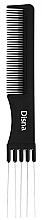 Гребень для волос PE-128, 20 см, с металлическими зубьями - Disna — фото N1