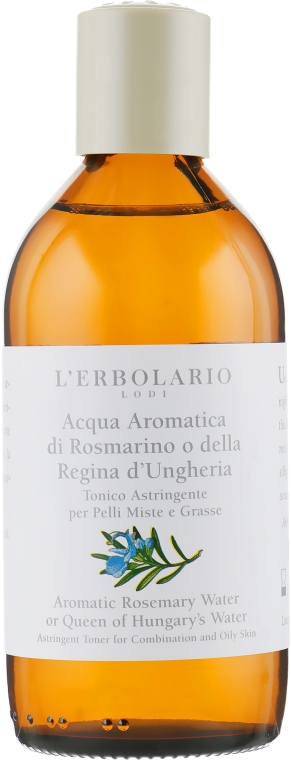 Ароматизований тонік - l'erbolario Acqua Aromatica di Rosmarino o della Regina d Ungheria