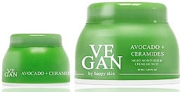 Набор - Vegan By Happy Skin Ultimate Avocado + Ceramides Set (f/cr/50ml + eye/cr/10ml) — фото N1