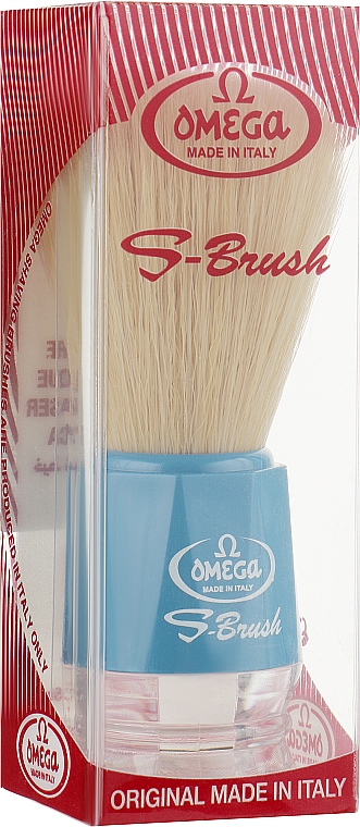 Помазок для бритья, S10018, голубой - Omega — фото N2