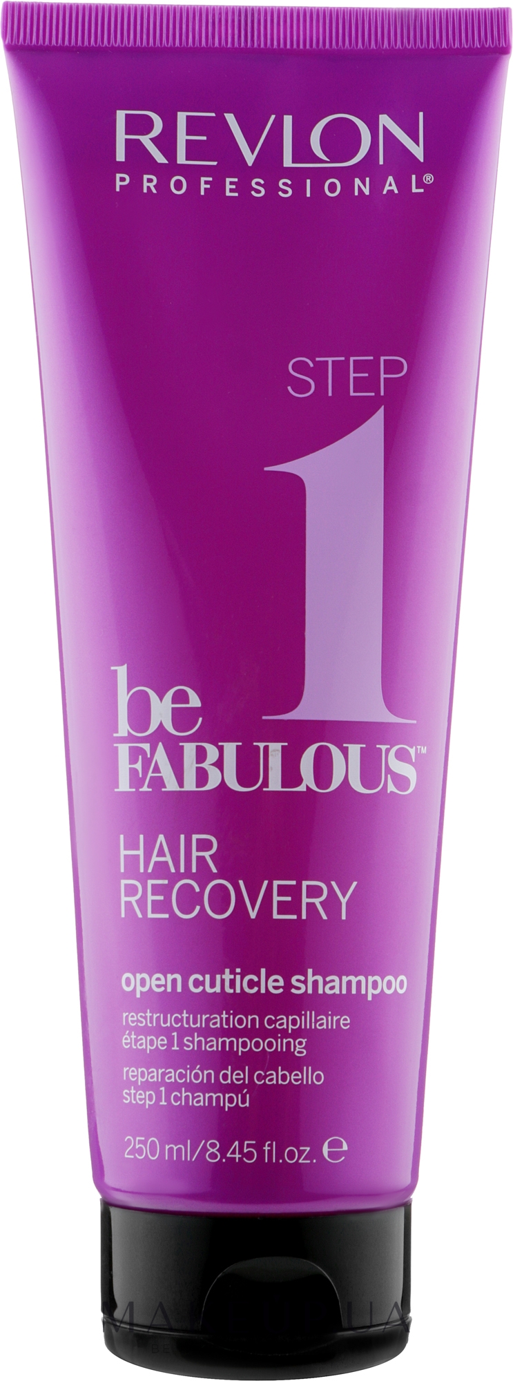 Очищающий шампунь открывающий кутикулу Шаг 1 - Revlon Professional Be Fabulous Hair Recovery Shampoo — фото 250ml