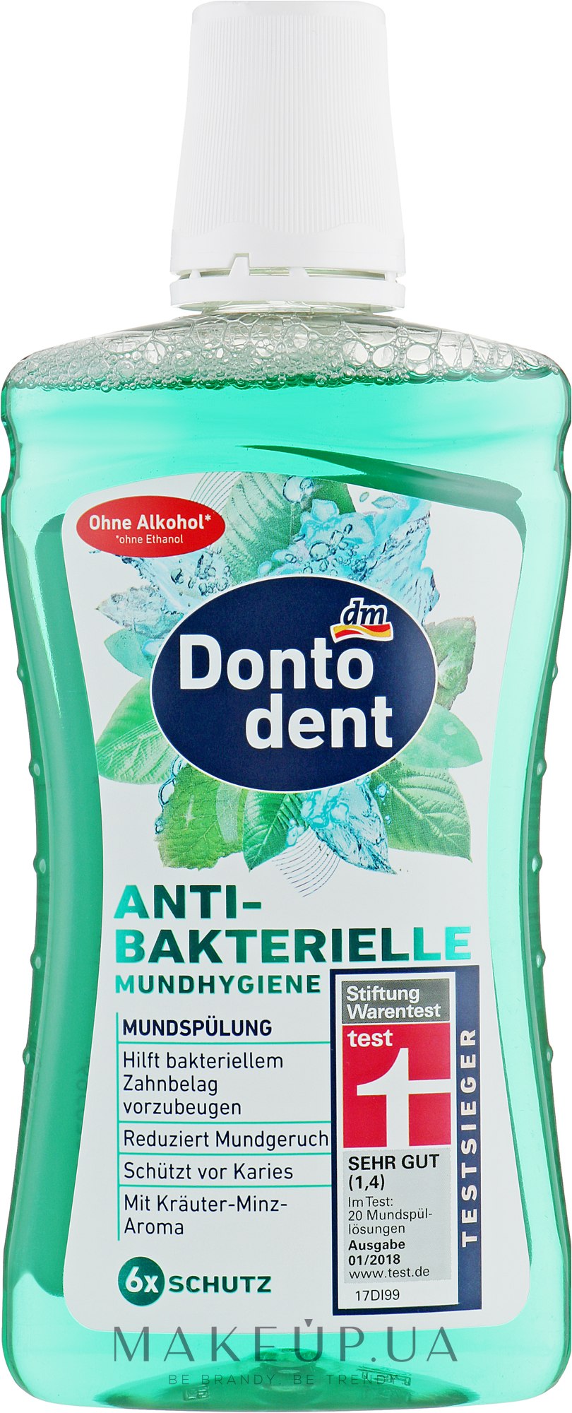 Ополаскиватель для полости рта "Антибактериальный" - Dontodent Antibacterial Oral Hygiene — фото 500ml