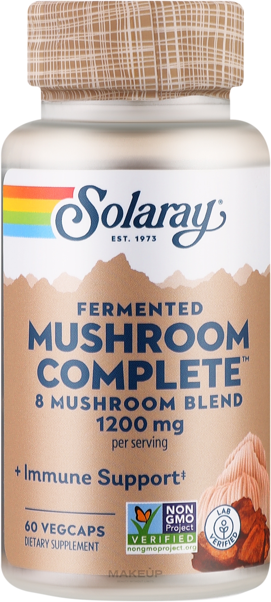 Пищевая добавка "Смесь лечебных грибов" - Solaray Fermented Mushroom Complete — фото 60шт