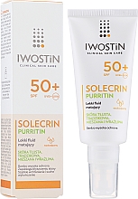 Легкий матувальний флюїд SPF 50+ для жирної шкіри - Iwostin Solecrin Purritin Light Matting Fluid — фото N2