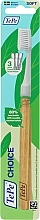 Духи, Парфюмерия, косметика Зубная экощетка с деревянной ручкой и тремя насадками, белая - TePe Choice Soft Toothbrush