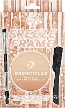 Набор - W7 Freeze Frame Gift Set (eyebrow/wax/14ml + eyebrow/brush/1pcs + eyebrow/razor/1pcs) — фото N1