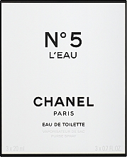 Chanel N5 L'Eau - Туалетная вода (3х20ml) (сменный блок) — фото N1