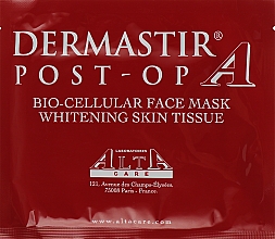 Духи, Парфюмерия, косметика Реабилитационная биоклеточная маска для лица "Отбеливающая" - Dermastir Post-Op Bio-Cellular Face Mask Whitening Skin Tissue