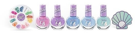 Набор для ногтей - Martinelia Let's Be Mermaids Nail Design Set (n/polish/5х4 ml + n/design + n/file/1 pcs) — фото N2