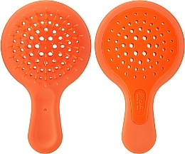 Расческа для волос, оранжевая - Janeke Superbrush Mini Silicon Line — фото N1