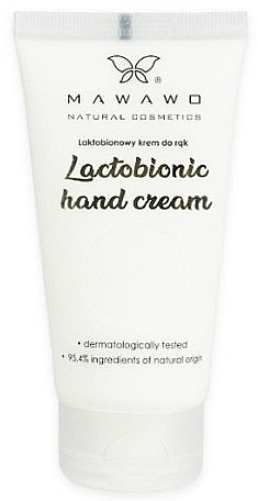 Крем для рук з лактобіоновою кислотою - Mawawo Lactobionic Hand Cream — фото N1