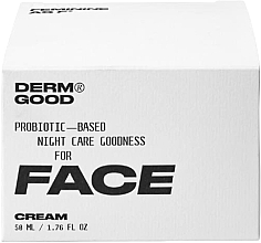 Ночной крем для лица с пробиотиками - Derm Good Probiotic Based Night Care Goodness For Face Cream — фото N3