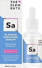 Сыворотка для уменьшения признаков постакне - The Elements Blemish-Targeting Serum — фото N2